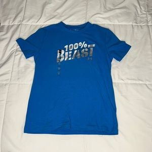 Boys Blue Under Armor Tee